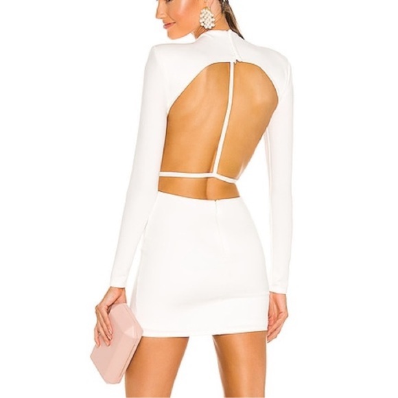 Michael Costello x REVOLVE Zola Mini Dress in White size S - Picture 2 of 11